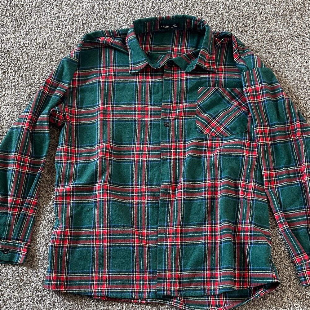 SHEIN Multicolor Plaid Shirt